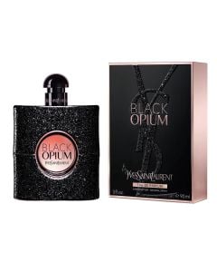 Parfum per femra, Yves Saint Laurent, Black Opium, EDP, 90 ml, qelq dhe metal, lejla, 1 copë
