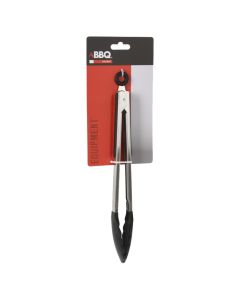 Barbecue clamp, BBQ, stainless steel and silicone, 33 cm, 1 piece
