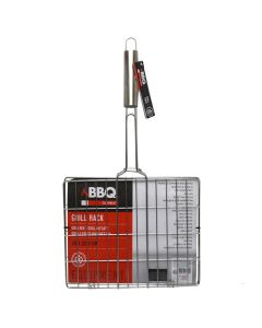 Barbecue rack, BBQ, stainless steel, 28 cm, silver, 1 piece