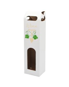 Wine gift box, 1 place, yellow logo