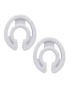 Door protector, rubber, white, 1 piece