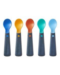 Baby food spoon, Tommee Tippee, mixed, 5 pieces, +6 months