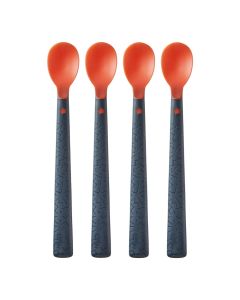 Baby food spoon, Tommee Tippee, red and black, +4 months, 4 pieces
