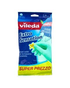Doreza pastrimi, Vileda, L/9, latex, jeshile, 1 palë