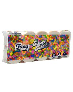 Toilet paper, Foxy, Supersoft, 10 rolls, 1 pack