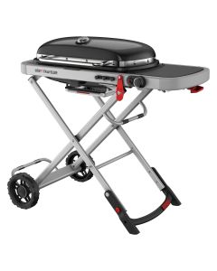 Barbekju me gaz, Weber, Traveler, 111x58x35 cm, metalike, e zezë, 1 copë