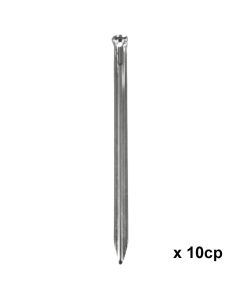 Fiksues metalik për tendë kampingu, Escape, 29 cm, argjend,  10 copë