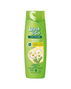 Shampo flokësh për volum, Wash & Go, plastikë, 360 ml, e gjelbër, 1 copë
