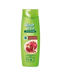 Shampo flokësh për volum, për flokë të lyer, Wash & Go, plastikë, 360 ml, e gjelbër, 1 copë