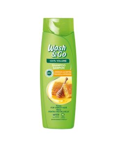 Shampo flokësh për volum, me efekt zbutës, Wash & Go, plastikë, 360 ml, e gjelbër, 1 copë