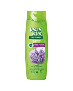 Shampo flokësh për volum, Wash & Go, plastikë, 360 ml, e gjelbër, 1 copë