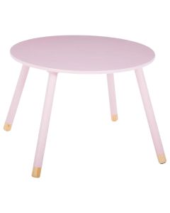 Table for children, MDF and wood, 60x60x43 cm, pink, 1 piece
