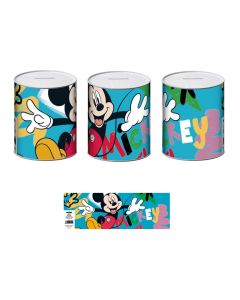 Children's piggy bank, Disney, Mickey Mouse, metal, 10x10x12 cm, 1 piece