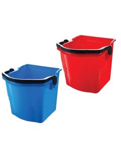 Kovë pastrimi, plastike, Hercules, 25 lt, 38x35x32 cm, e kuqe/blu, 1 copë
