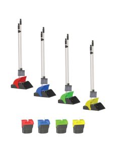 Set kaci pastrimi, me bisht dhe fshesë, 110 cm, plastike, mikse, 1 copë