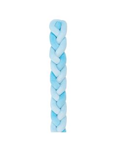Crib bed, Kikka boo, polyester, 180x15 cm, blue and white, 1 piece
