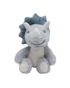 Children's teddy bear, Dino, polyester, 32x18x16 cm, gray, 1 piece