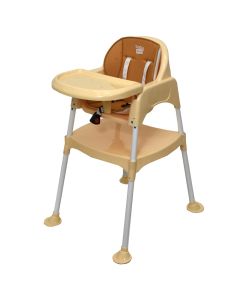 Dining chair for children, Amsterdam, 3 in 1, white and beige, plastic, +6 months, 1 piece