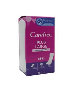 Peceta higjenike, Carefree, Plus Large, pambuk, 36 copë, 1 pako