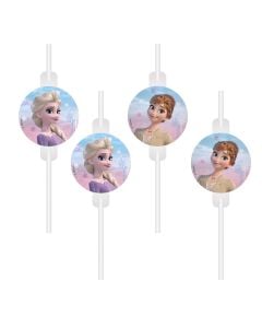 Pipa lëngjesh, Frozen II, karton, 22 cm, 4 copë, 1 pako