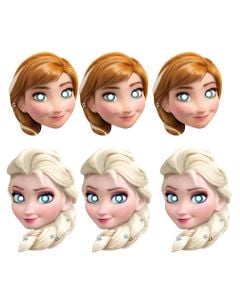 Mask, Frozen II, cardboard, 6 pieces, 1 pack