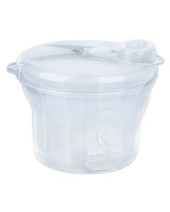 Kontenitor për qumësht pluhur, Kikka Boo, 2 në 1, 3 ndarje, 240 ml, 7.8x8.5x25 cm, blu, 1 copë