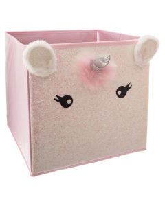 Kuti magazinimi per femije, Unicorn, 31x29x29 cm, roze, 1 cope