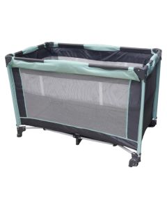 Portable baby bed, aluminium/polyester, mixed, 115x65x77 cm, 2 level, 1 piece