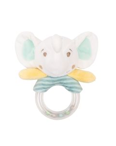 Lodër për bebe, Kikka boo, Elefant, pellush, mikse, 16 cm, 0 muajsh+, 1 copë