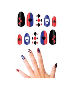 Stikera për thonj, për halloween, dangerous, me ngjitëse, mikse, 1 pako