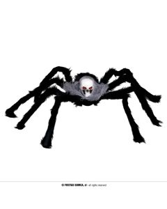 Halloween decorative spider, polyester and plastic, 60 cm, black, 1 piece