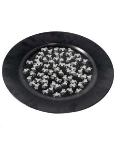 Decorative spiders, shiny, halloween, plastic, 70 pieces, 1 pack