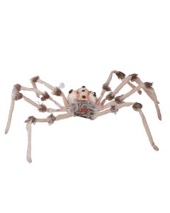 Halloween decoration, spider, with lights, 80 cm, 1 piece