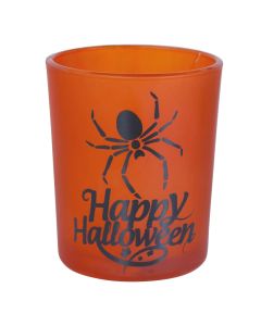 Serving glasses, halloween, glass, orange, 6x5 cm, 3 pieces