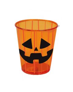 Serving glass, halloween, pumpkin, plastic, 9x10 cm, 1 piece