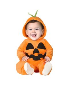 Halloween costume for children, pumpkin, orange, polyester, 18-24 months, 89-93 cm, 1 piece