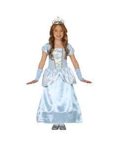 Kostum halloween për fëmijë, Blue princess, poliestër, blu, 3-4 vjec, 95-105 cm, 1 copë