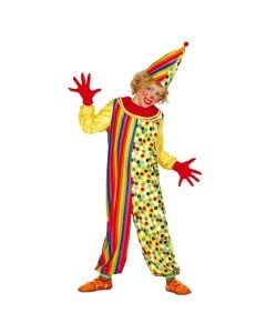 Halloween costume for children, Clown, 3-4 years, 95-105 cm, polyester, mixed, 1 piece