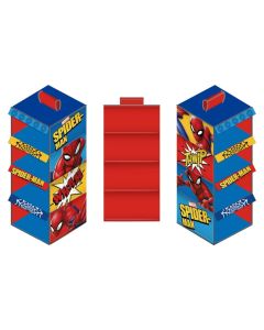 Raft organizues për fëmijë, Spiderman, poliestër, mikse, 4 kate, 29x28x71 cm,  1 copë