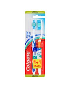 Toothbrush, Colgate, triple action, 1+1