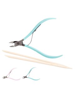 Cuticle cutter and pusher, IDC, stainless steel, mixed, 1 piece