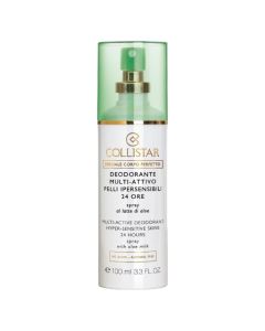Deo spray, Collistar, Multi active, 24h, hyper sensitive skin, 100 ml, 1 cope