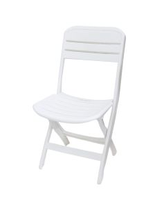 Karrige e palosshme per kamping, e bardhe, 52x40x82 cm, polipropilen, 1 cope