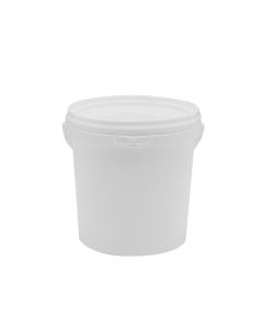 Kove plastike, rrethore, e bardhe, 1.2 liter, 1 cope