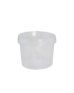 Kove plastike, rrethore, transparente, 750 ml, 1 cope