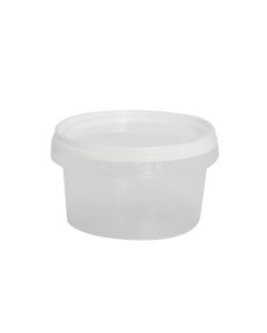 Kove plastike, rrethore, transparente, 500 ml, 1 cope