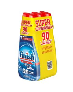 Detergjent per lavastovilje, Finish, all in one, power gel, 3x600 ml