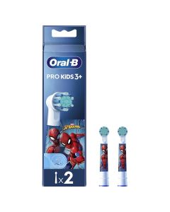 Koke zevendesuese per furce dhembesh elektrike, Oral B, Spiderman, per femije, +3 vjec, 2 cope, 1 pako