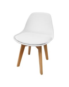 Chair for children, beech wood, white, 33X38X56 cm, 1 piece