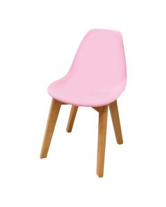 Chair for children, beech wood, pink, 33X38X56 cm, 1 piece